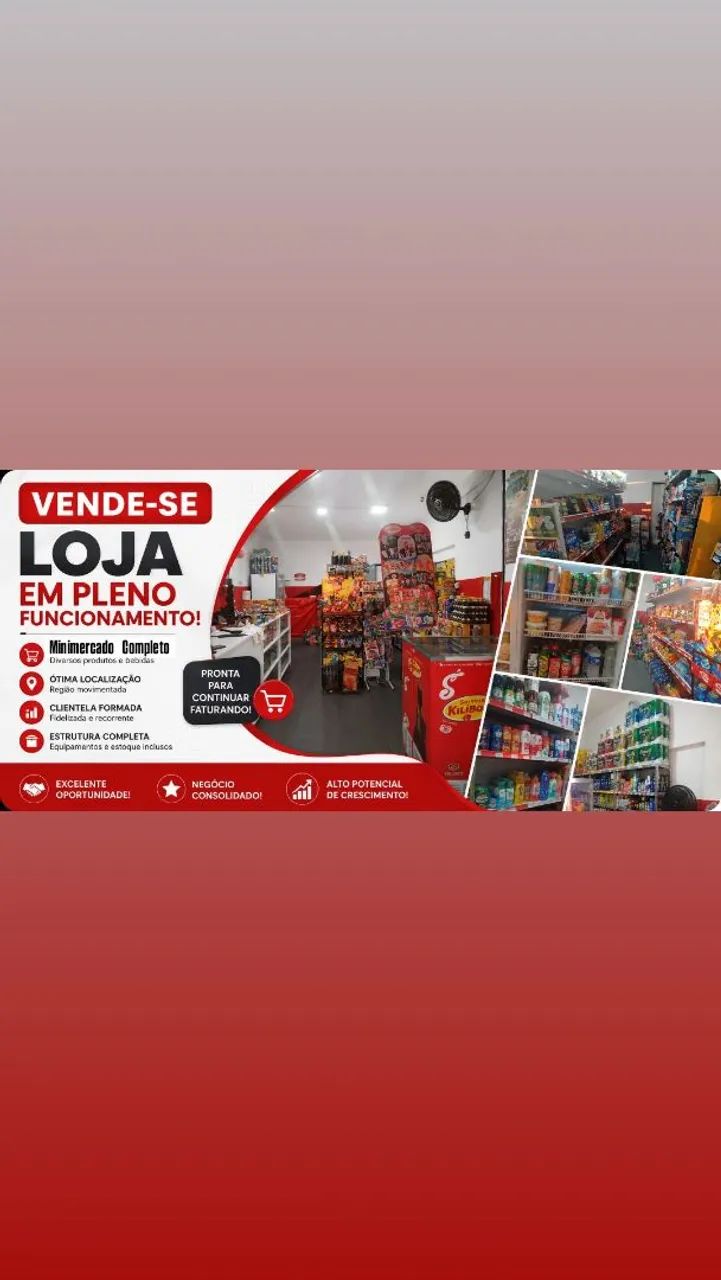 VENDE-SE LOJA COMPLETA EM FUNCIONAMENTO 