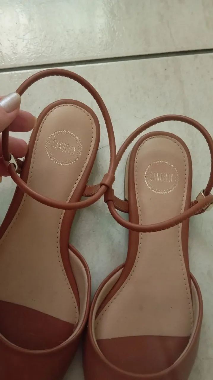Sapatilha slingback Sandelly 37 - Foto 3
