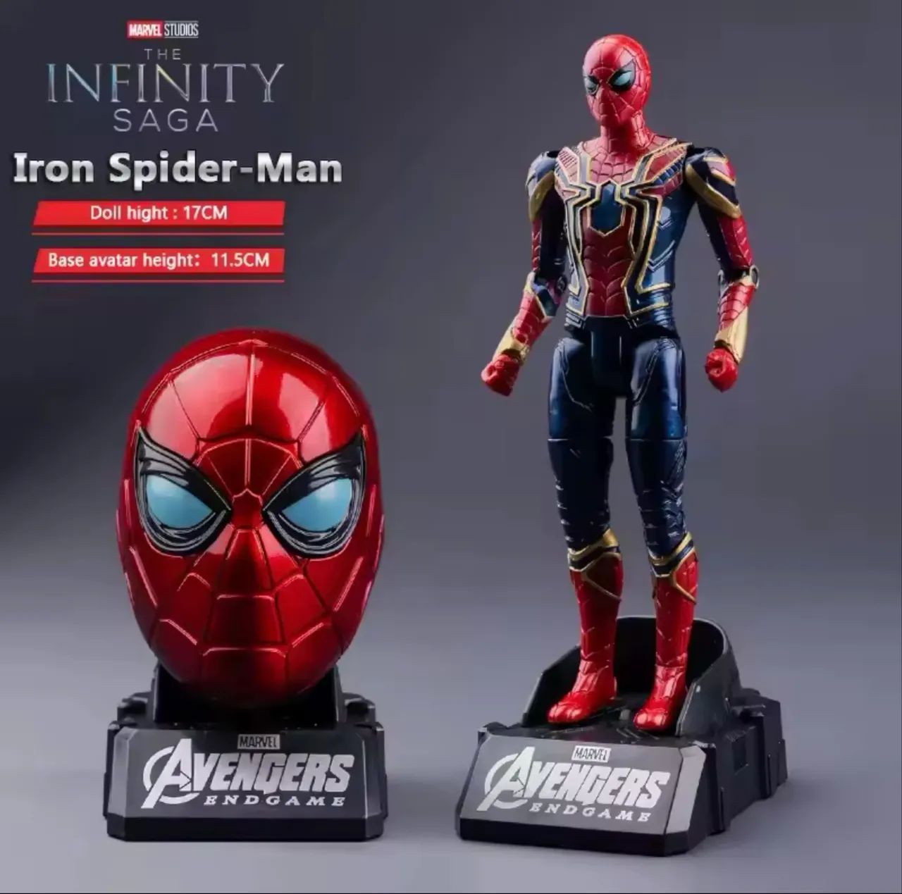 Action figure Homem aranha 17cm com base 