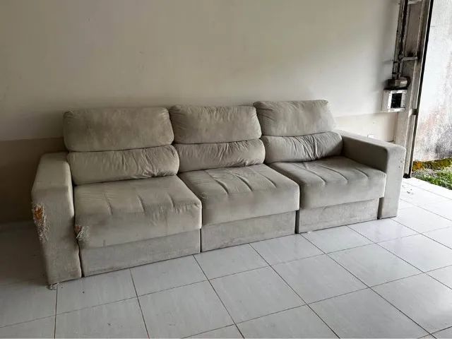 Sofá Retrátil 3 Lugares 2,90m - Espaçoso e Confortável - Foto 3
