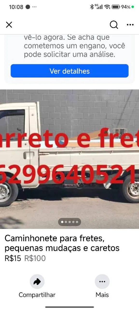 Carreto e mudanças 
