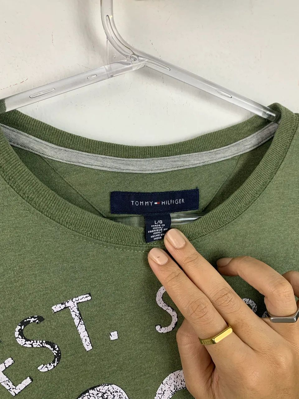 Blusa Tommy Hilfiger verde G  - Foto 5