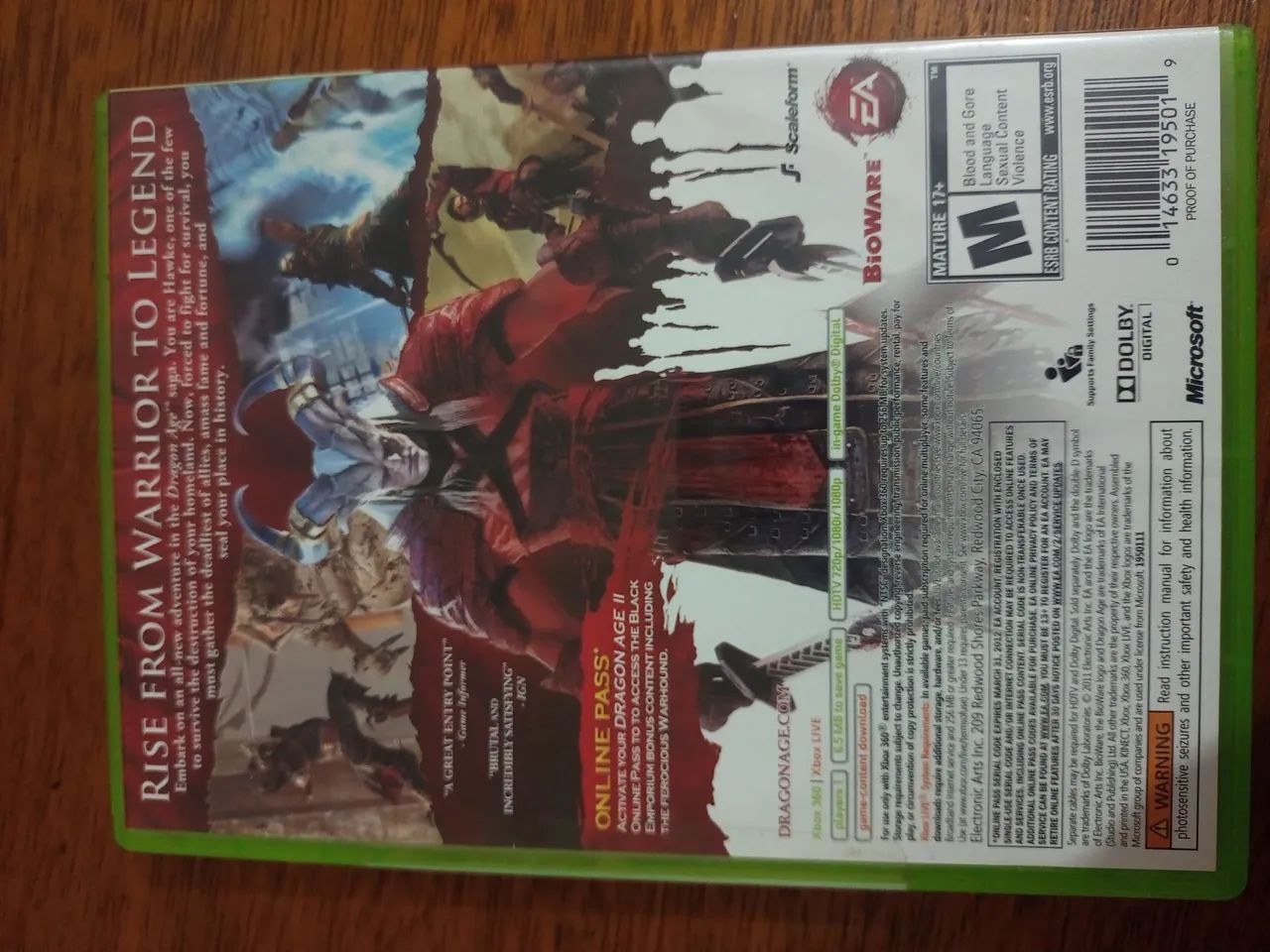 Dragon age 2 Xbox 360 LACRADO  - Foto 2