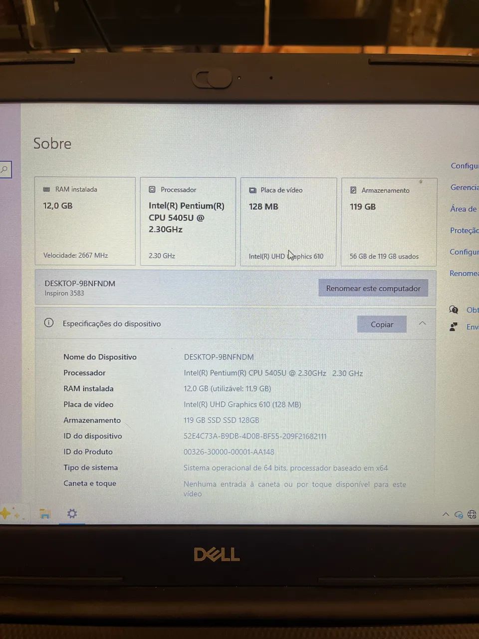 Notebook Dell Inspiron  - Foto 2