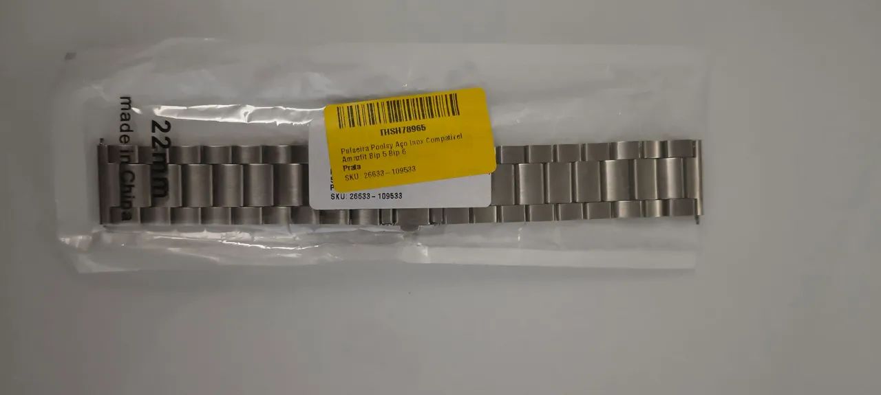 Pulseira cromada GTR 4 22mm 