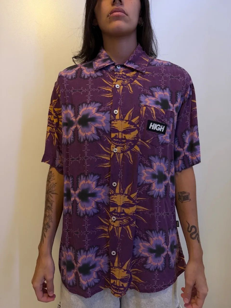 Blusa de botão High