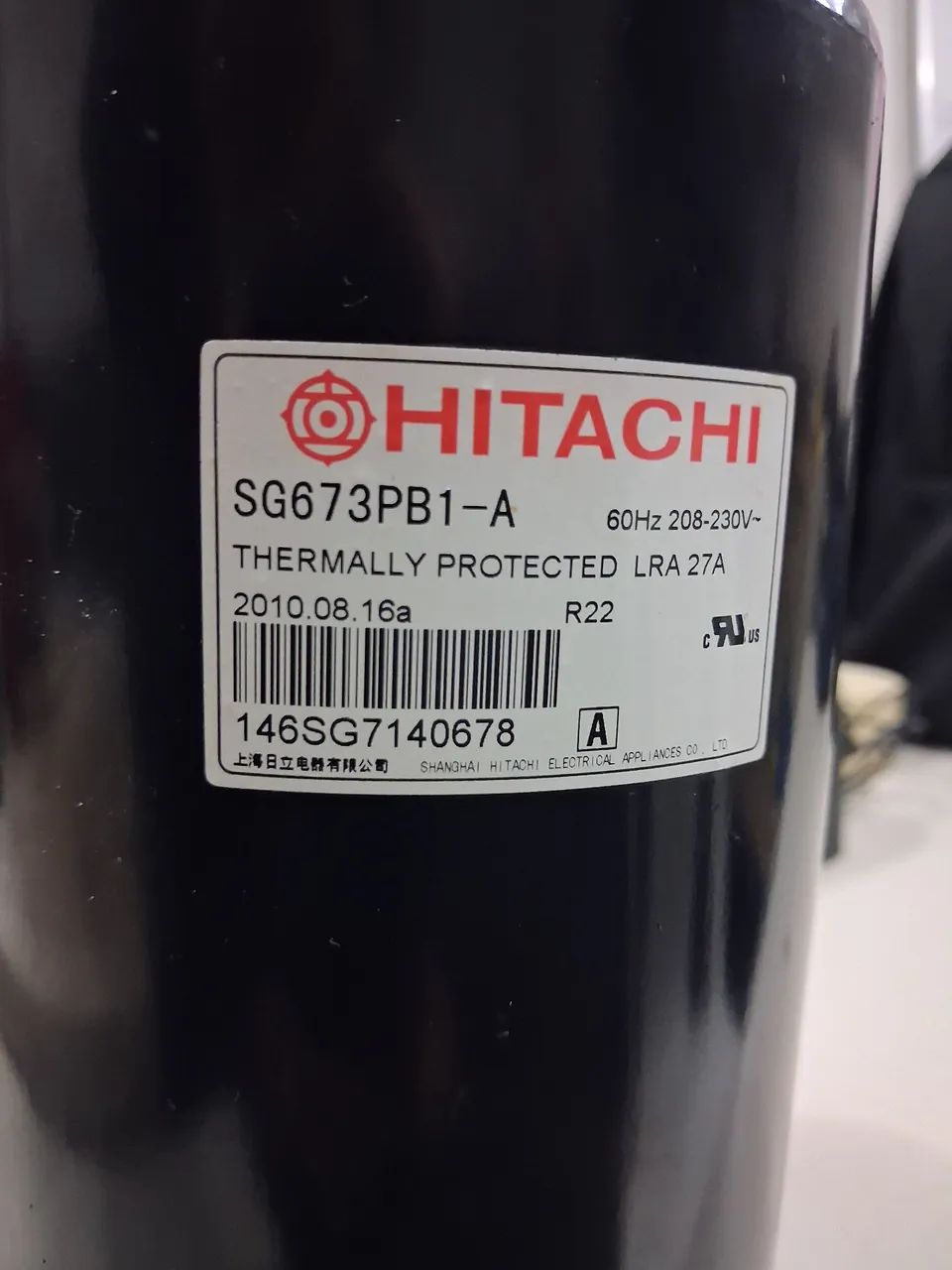 Compressor Hitachi 12000 btus