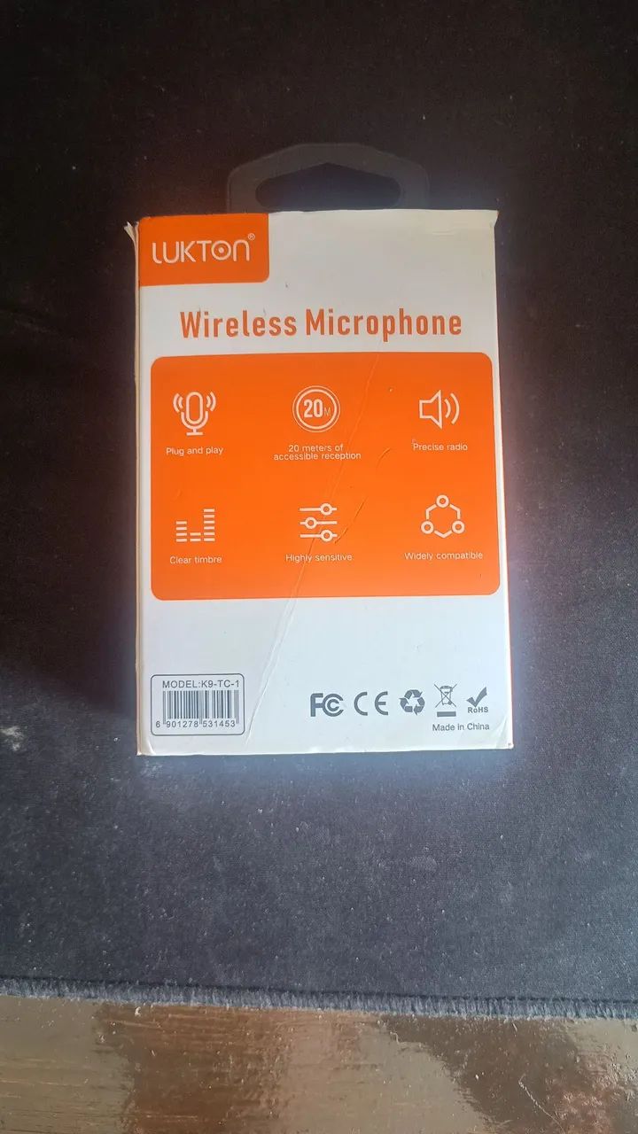 Microfone Lapela Sem Fio Lukton K9-TC-1 - Plug and Play USB-C - Foto 3