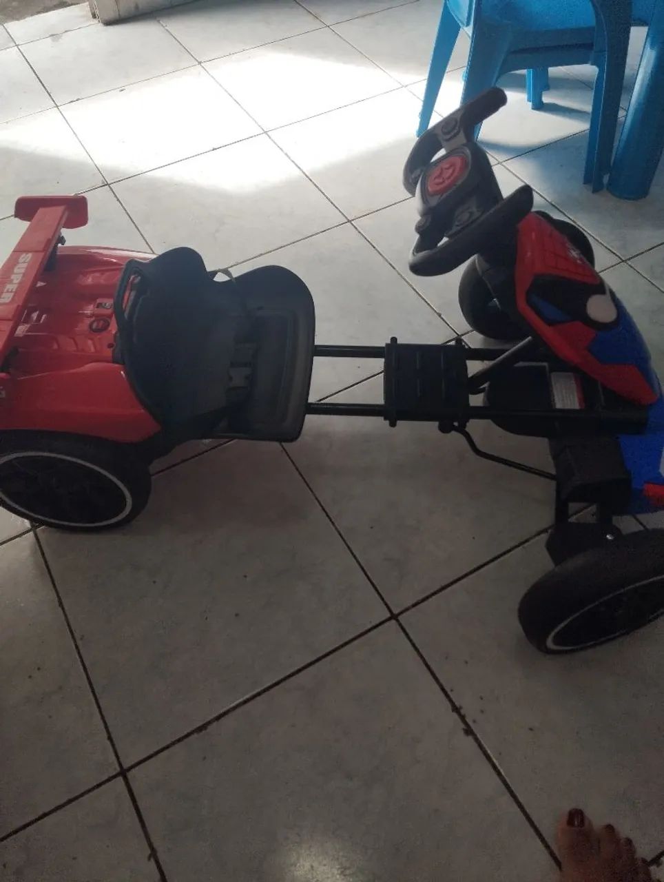 Kart elétrico do homem aranha  - Foto 4