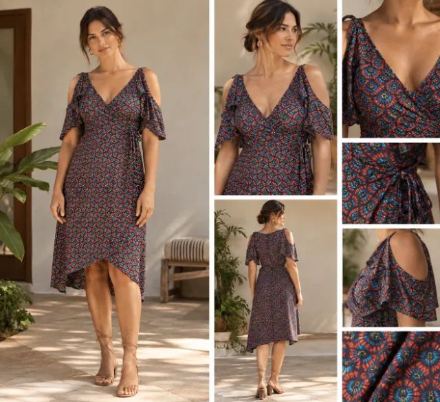Vestido transpassado  - Foto 3