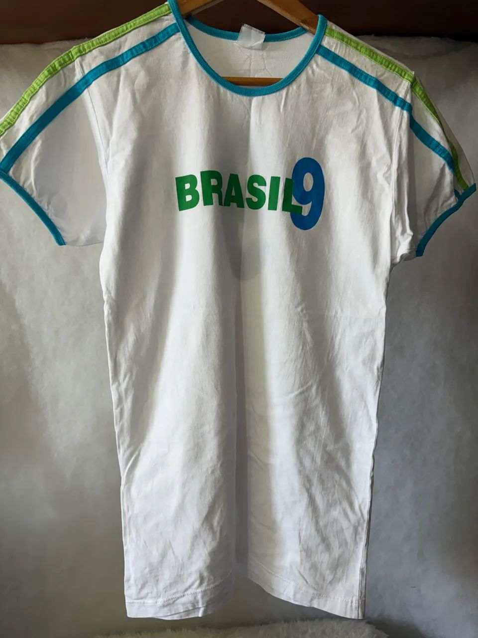 Camiseta Brasil Branca Usada Blusa Time Copa
