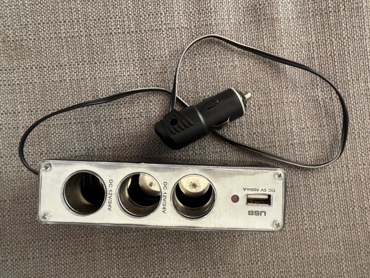 hub 12v veicular entrada no acendedor de cigarros com saida usb