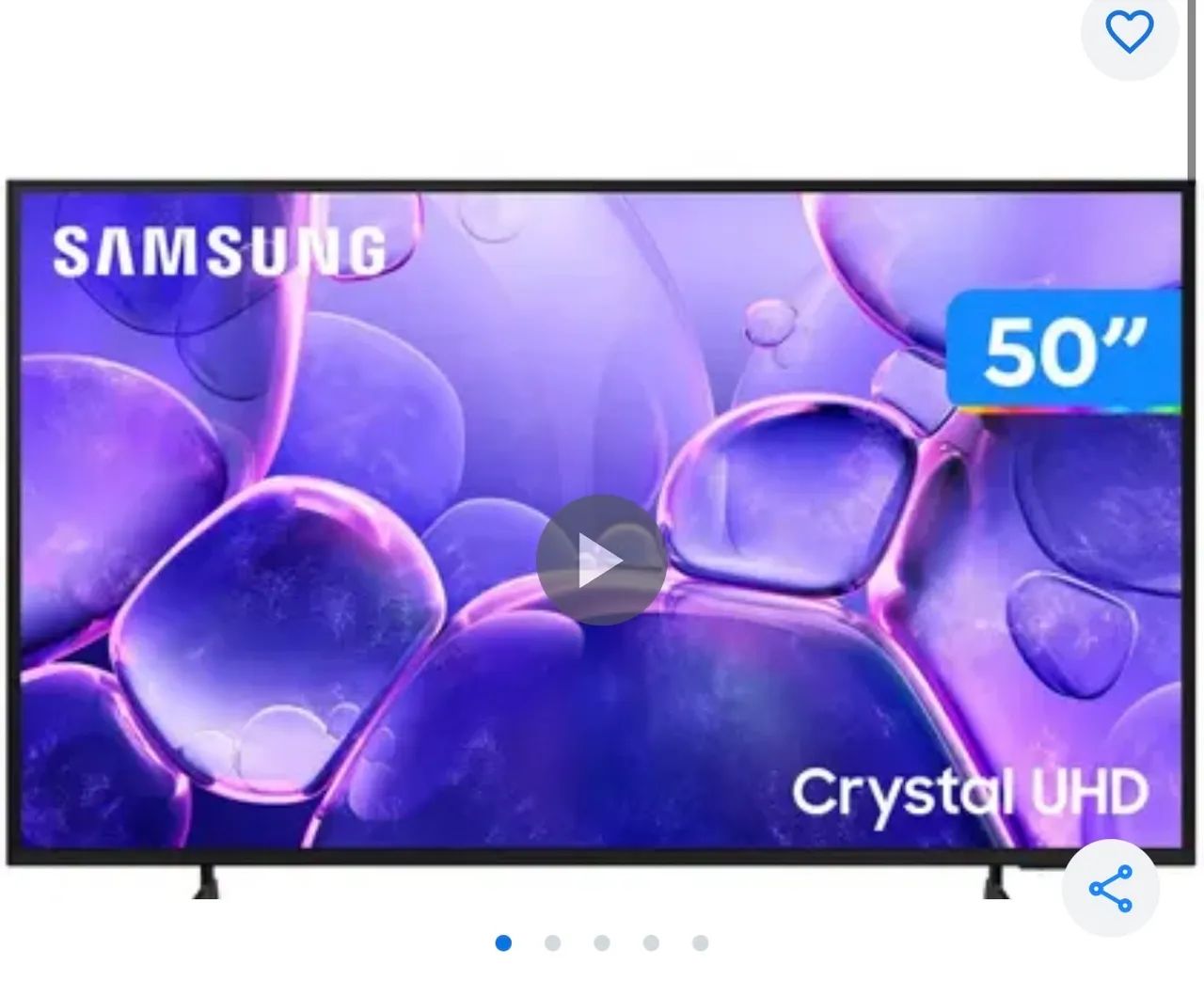 TV 50 SAMSUNG SMART UHD 4K 50DU7700. Nova 2.000 reais