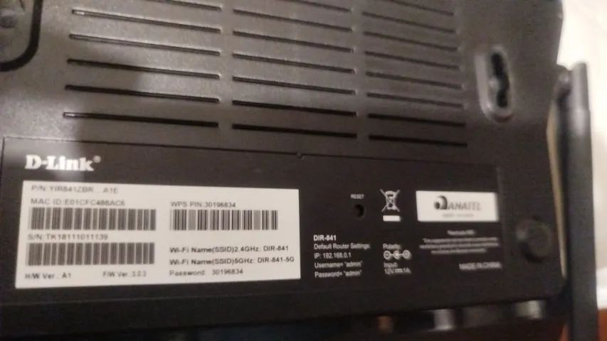 Roteador D-link Dir-841  Conexão sem fio. Tem uma velocidade de 0TB/s. Banda dupla de 2.4  - Foto 3