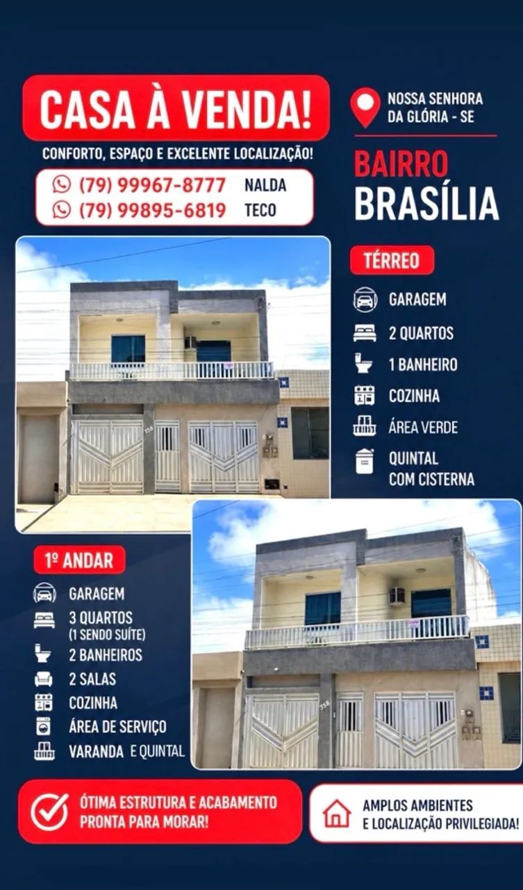 Casa de andar em Glória 