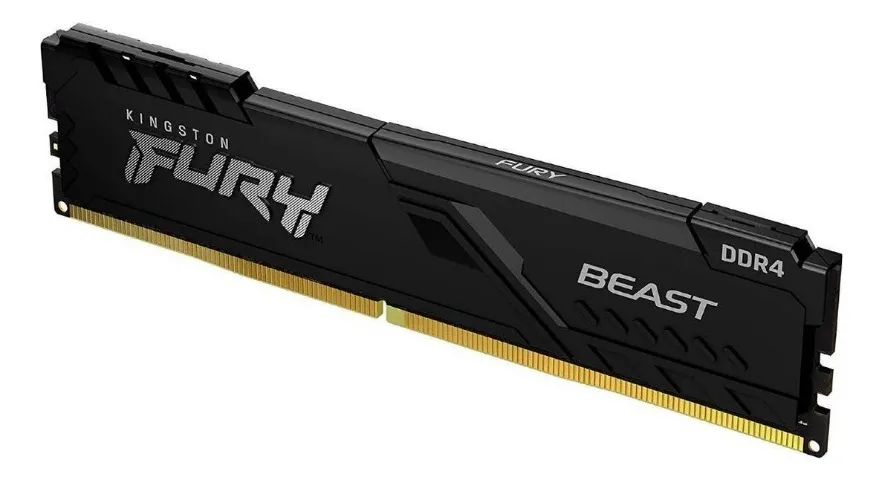Memória RAM Kingston Fury Beast 8GB DDR4 3200MHz - NOVA LACRADA