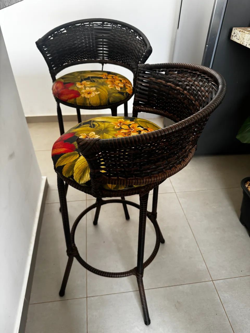Par de Banquetas em fibras sintéticas  - Foto 3