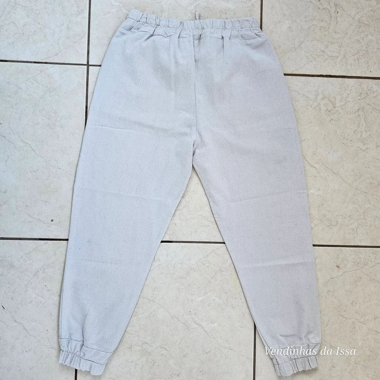Calça Feminina de Linho Estilo Jogger - Foto 3