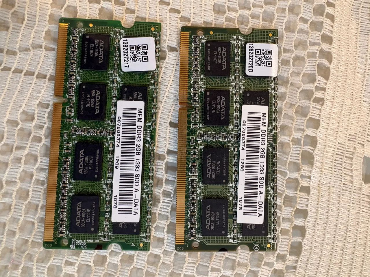 Par de memória ram DDR3 2GB cada