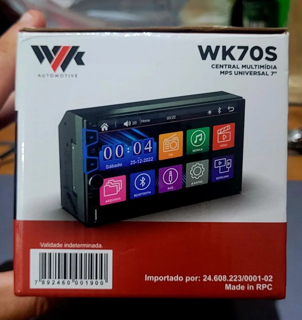 Central Multimidia MP5 7 polegadas 1DIN 2DIN - Peças para carros