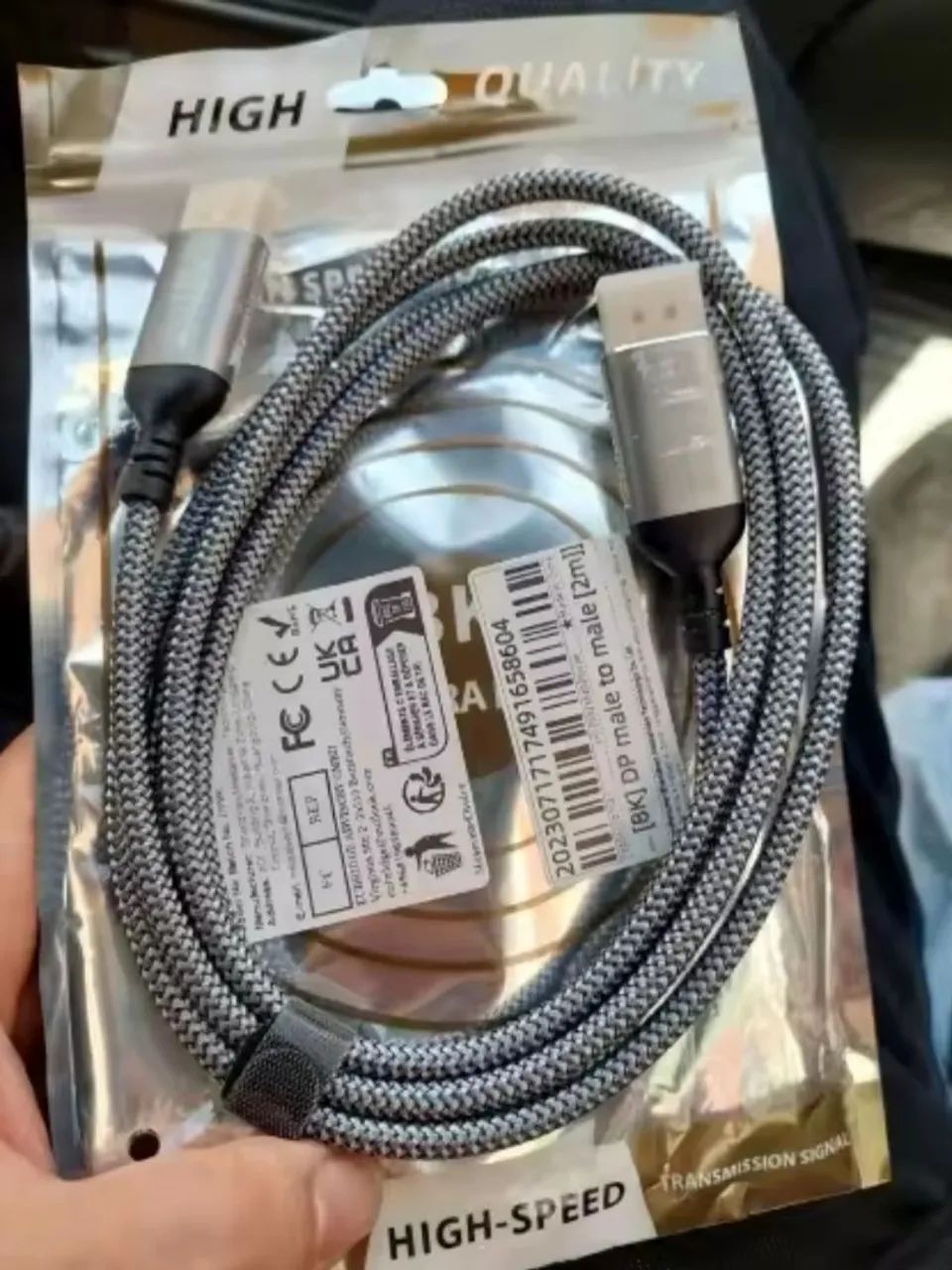 Cabo DisplayPort 8K 2 Metros - Foto 3