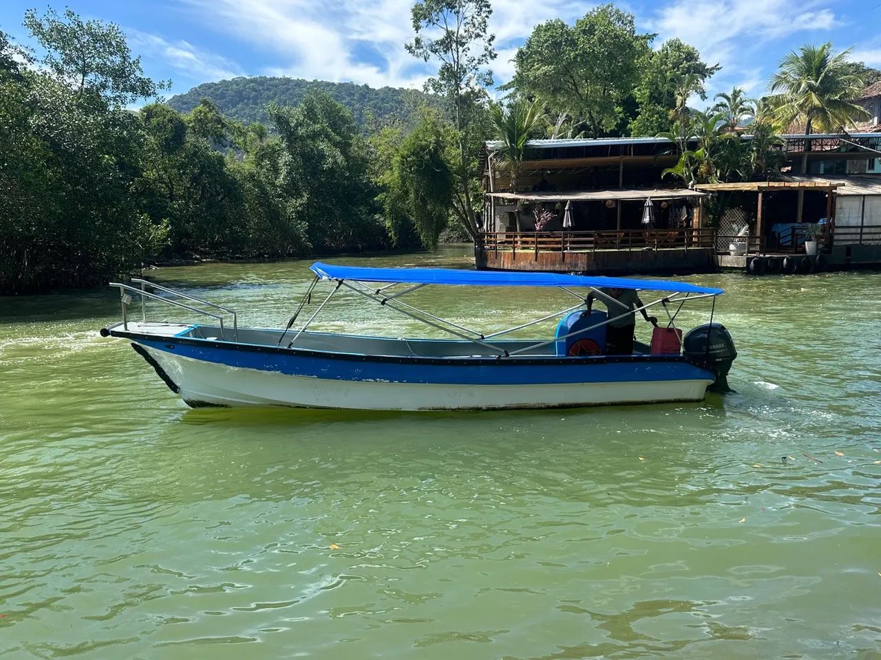 Vendo lancha modelo taxi boat  panga com bancos laterais  - Foto 3