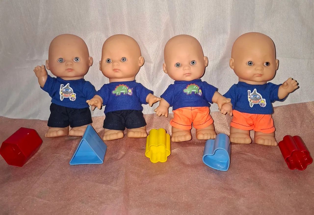 Kit 4 Mini Bebês Antigos  - Foto 3