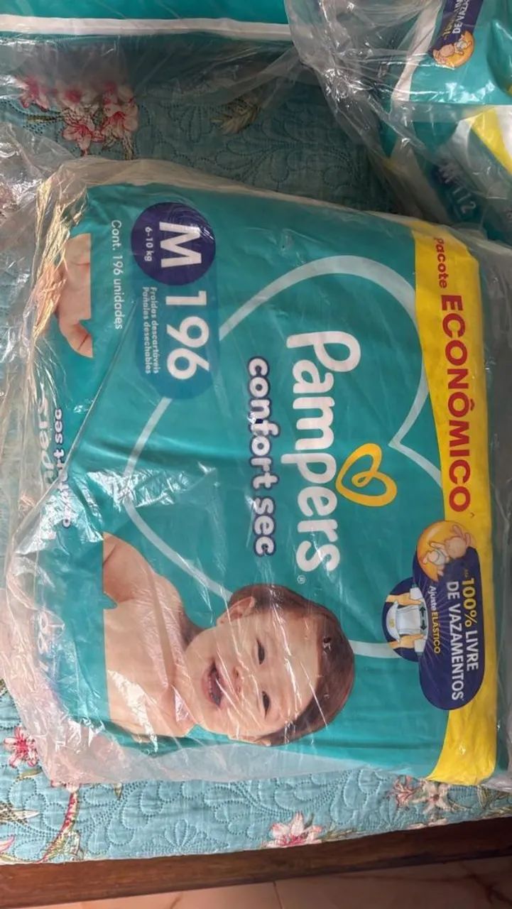 Kit Fralda pampers confort sec