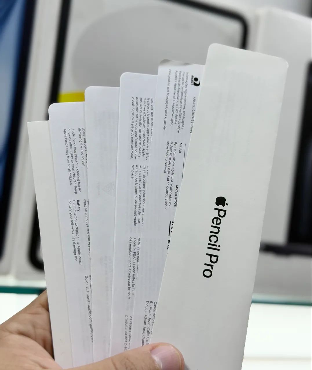 Apple Pencil Pro／正規店購入・保証期間有 Apple pencil pro original seminova LOJA FÍSICA com caixa, manual e