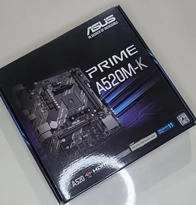 Placa-Mãe A520M-K Asus Prime Nova e Lacrada - Foto 4