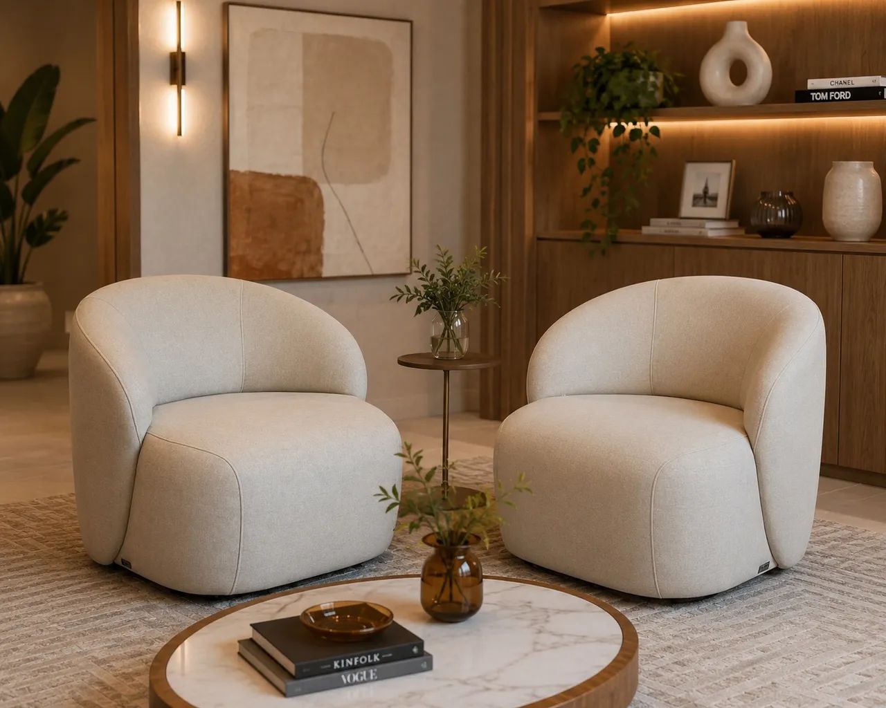 Poltronas giratórias 