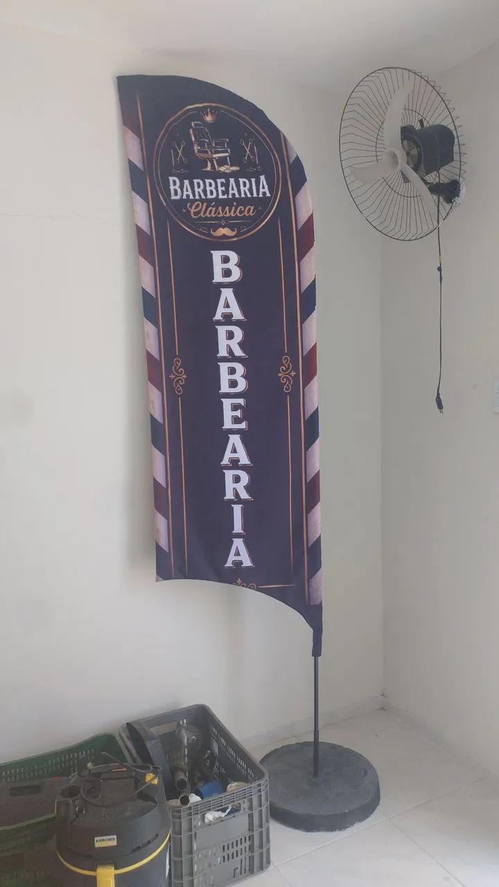 Bandeirola para barbearia 