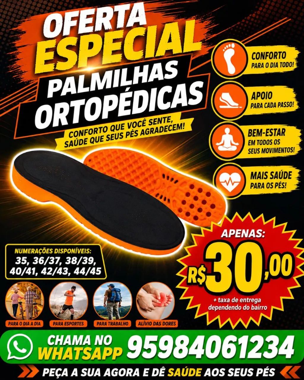 Palmilhas ortopédicas  - Foto 3