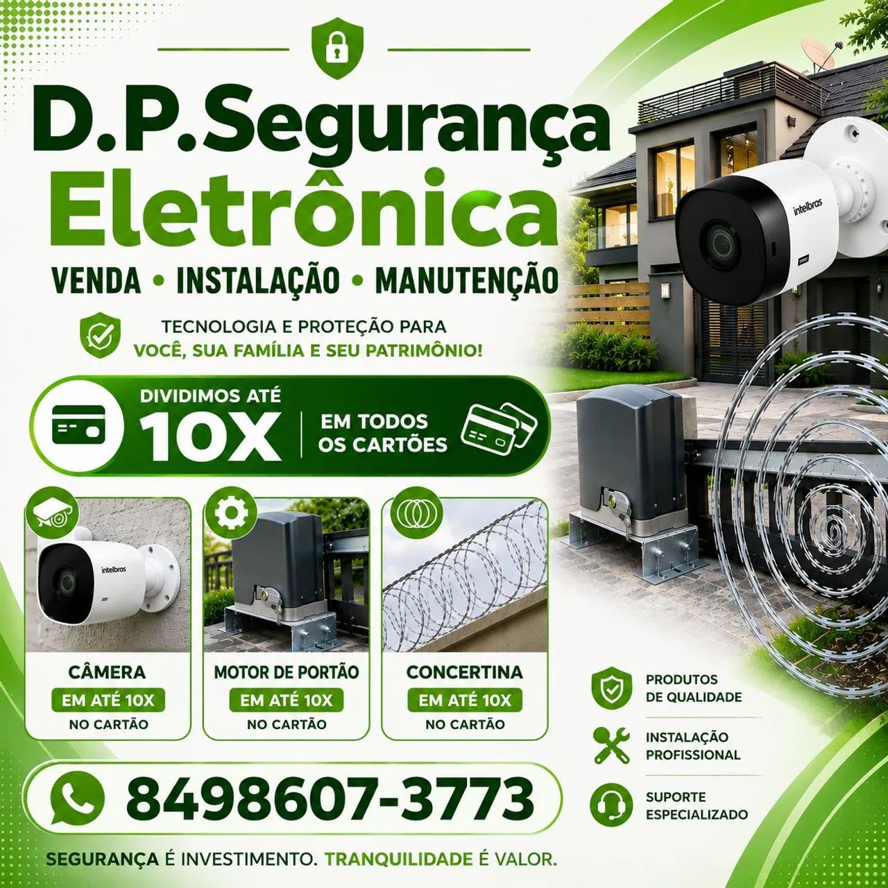 Câmeras Cerca elétrica Motor de Portão  - Foto 2