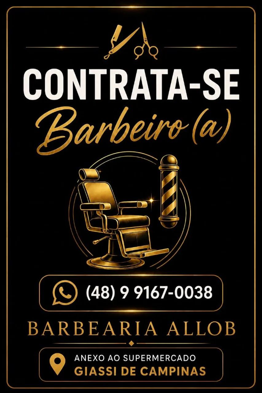 Contrata-se Barbeiro (a)