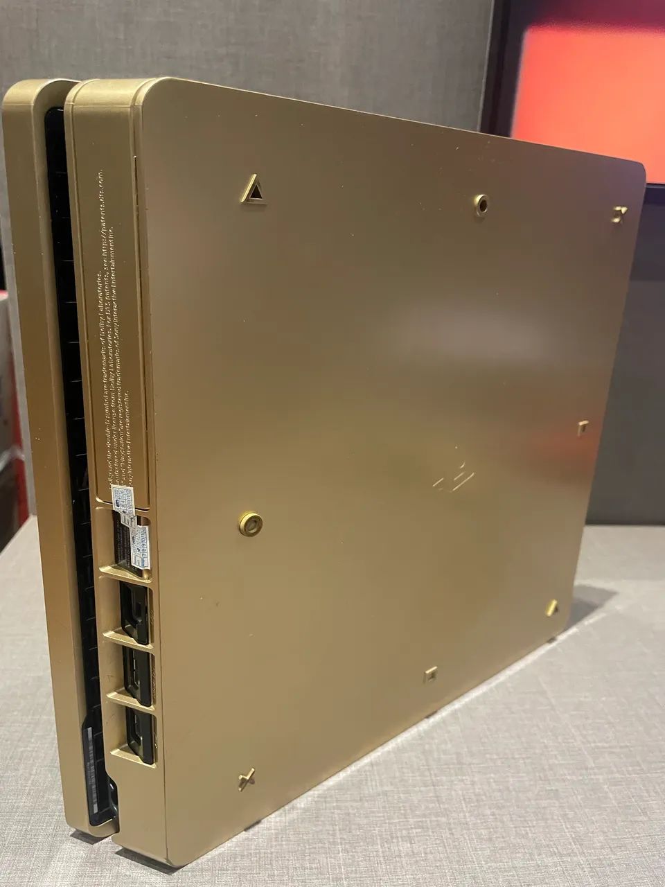 PS4 Slim 1tb dourado gold completo na caixa - Foto 5
