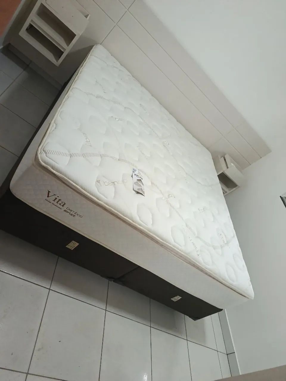 Cama super King com colchão confortável alto e de espuma de 33 - Foto 2