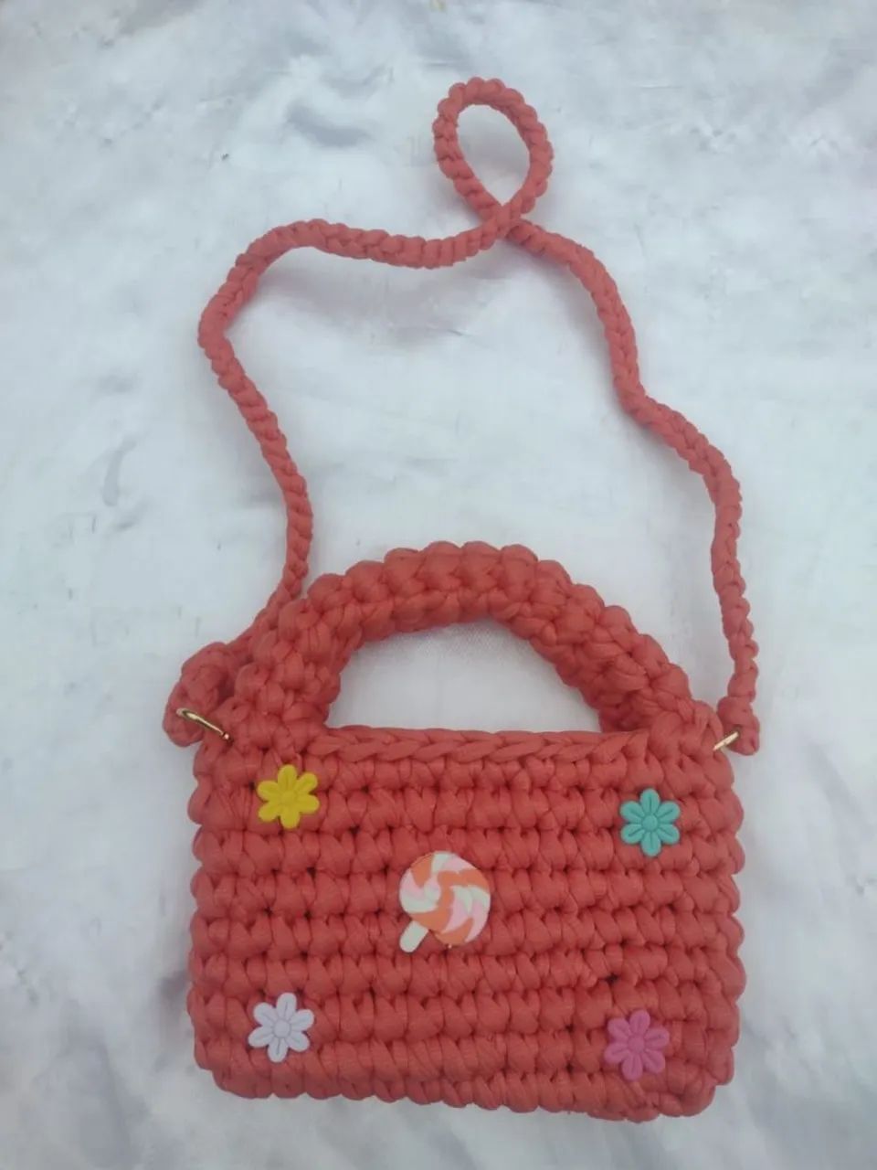 Bolsas de crochê infantil Médio  - Foto 3