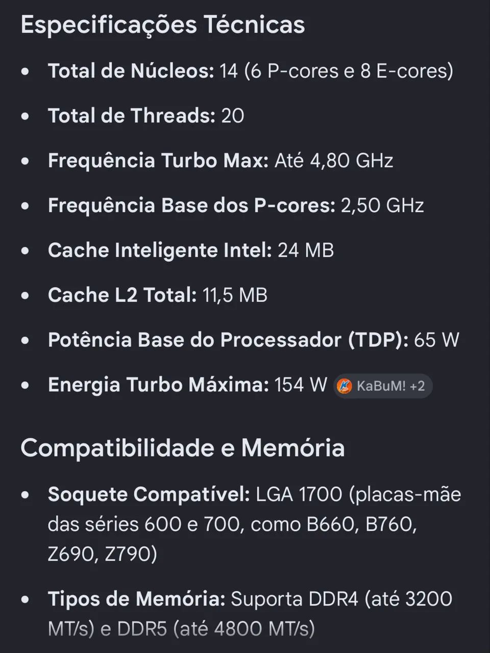 Intel Core I5 13500 com vídeo integrado  - Foto 3