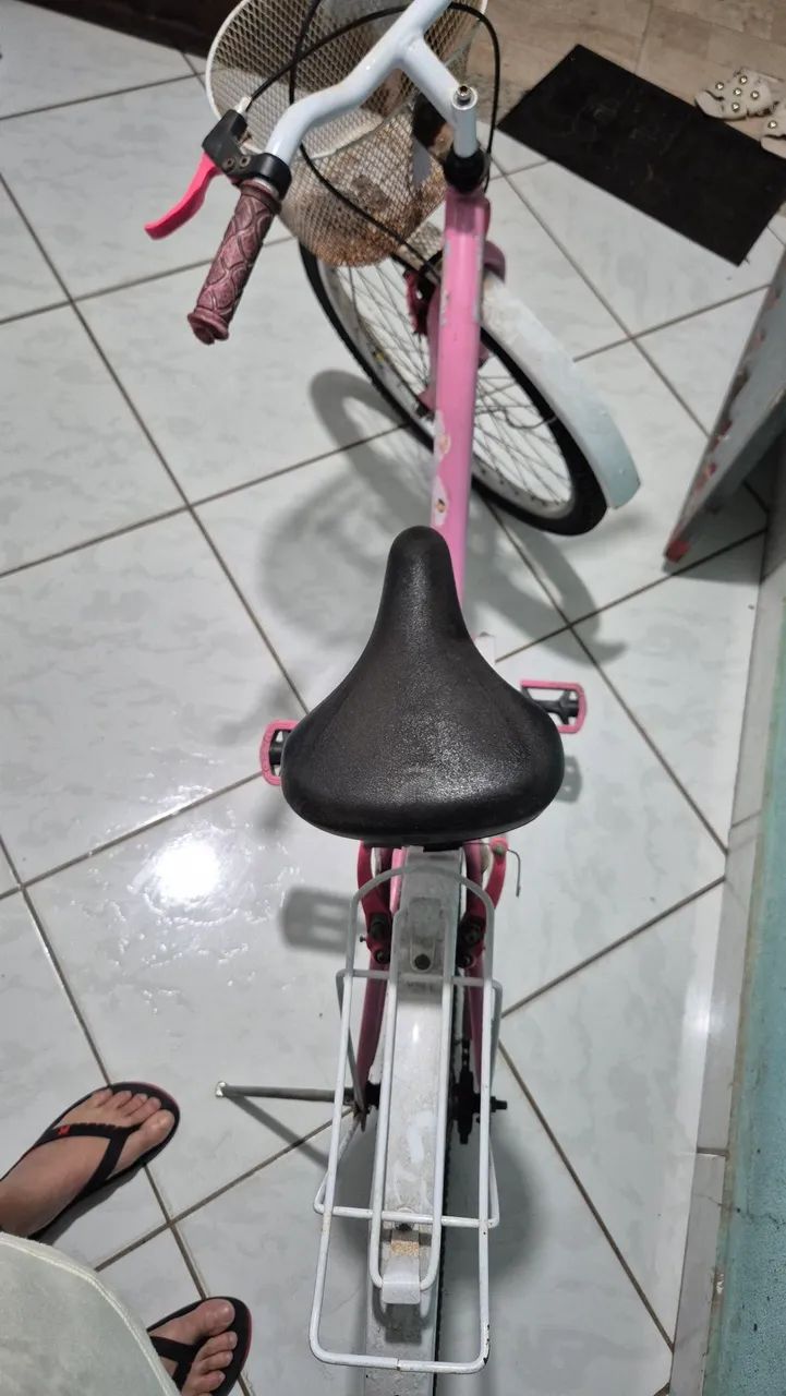Bicicleta Aro 24 Rosa Bom Estado - Foto 2