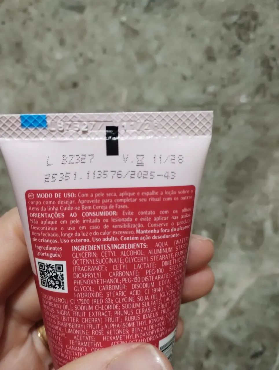 Loção desodorante hidratante cereja de fases Cuide-se Bem do O Boticário 50 ml Novo  - Foto 2