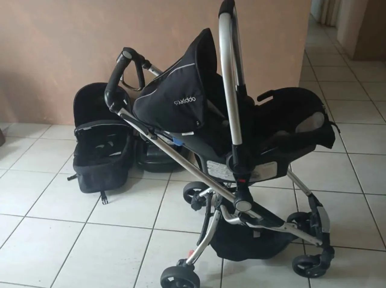 Carrinho bebe kiddo 3 em 1