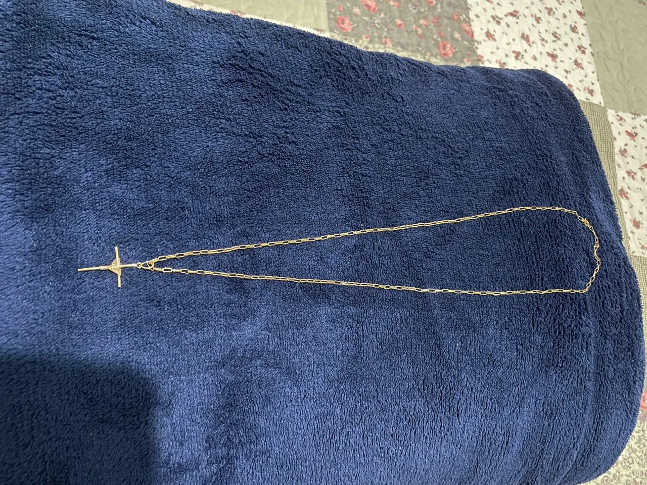 Cordão Ouro 65cm + Pingente (18k 4 gramas no total) - Foto 2