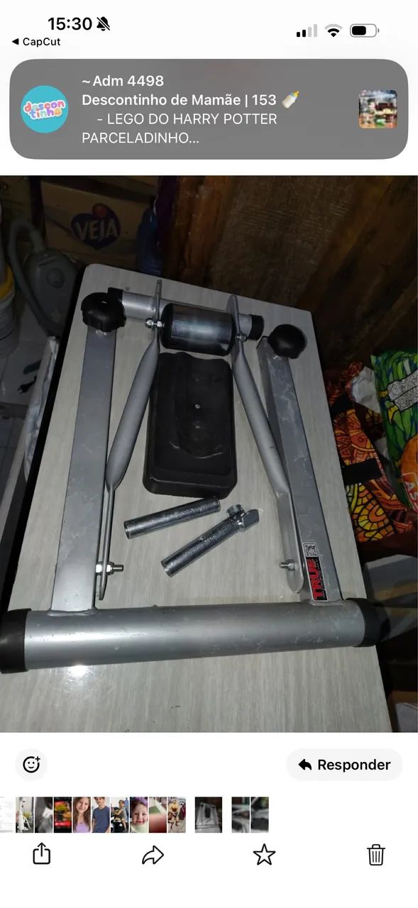 Rolo de Treino - (com base para bicicleta // base niveladora)  - Foto 4
