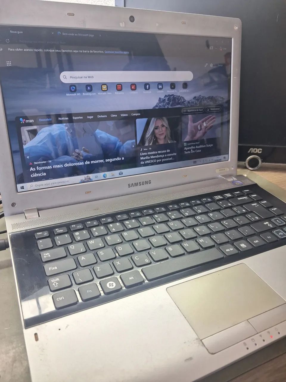 Notebook Samsung com SSD 120GB  - Foto 4