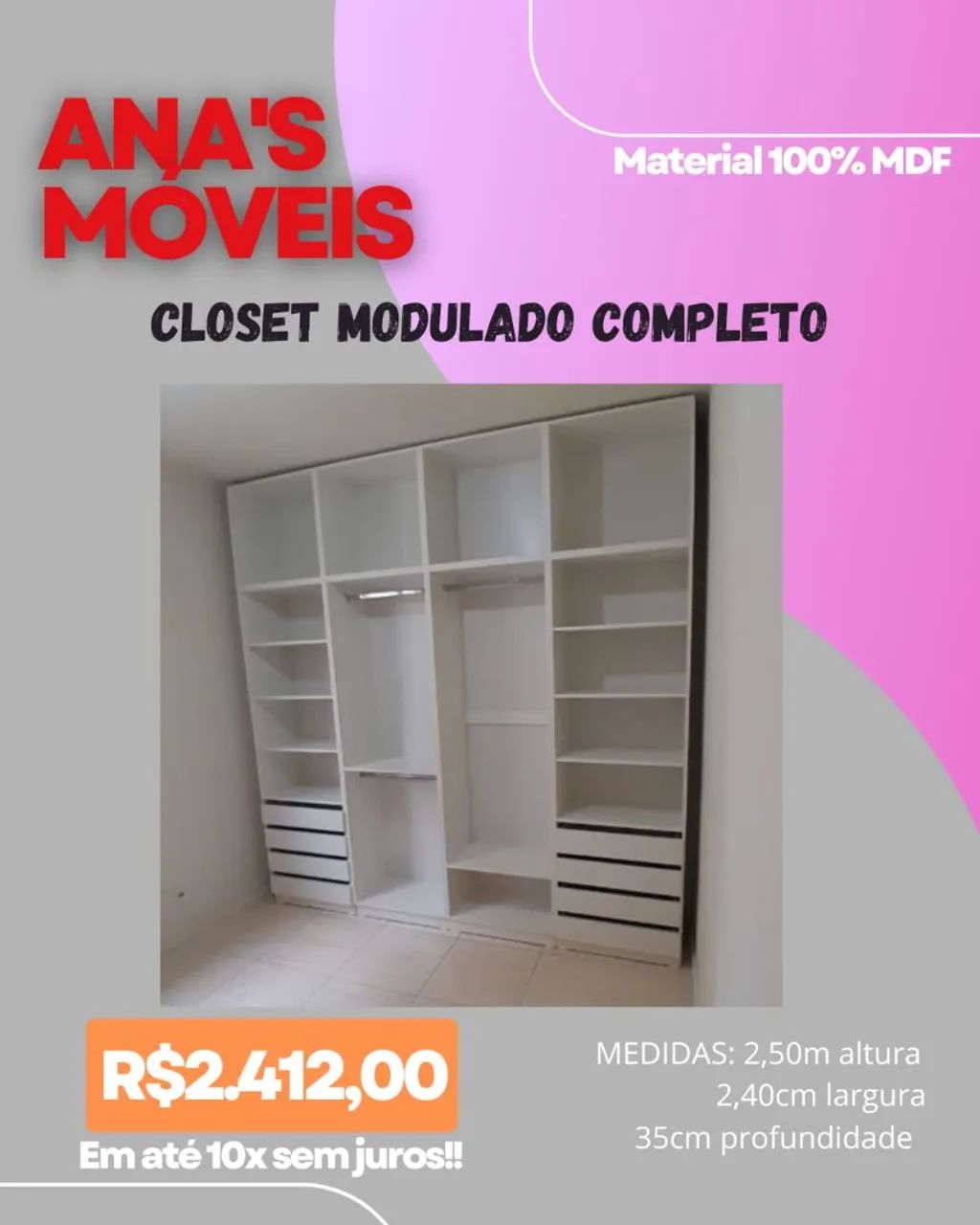 Closet Modulado Completo 