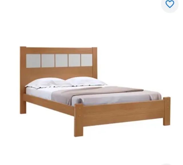 Cama de casal e criado moderno novo