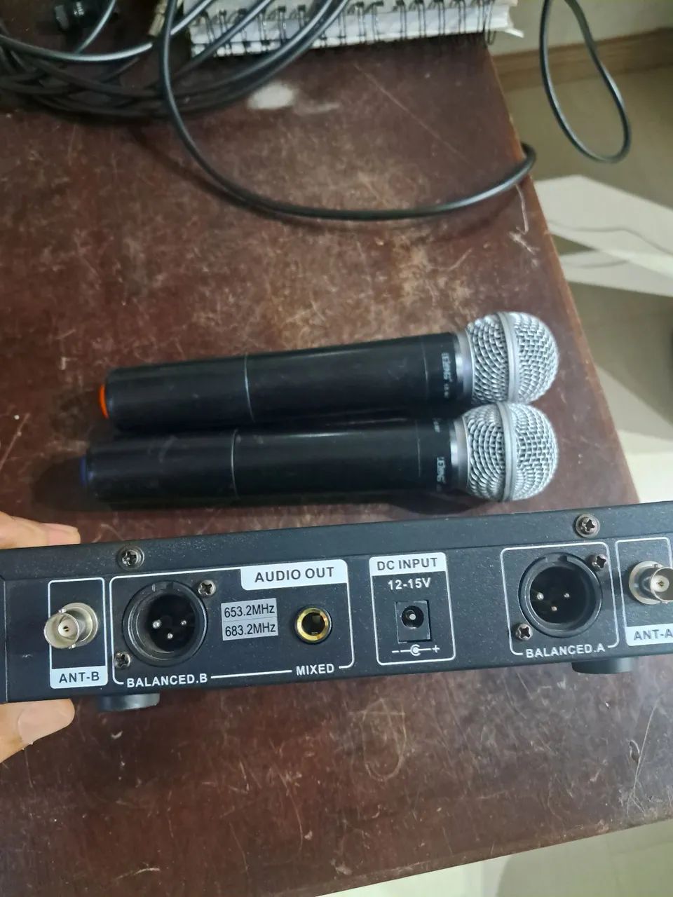 Conj caixa gradiente e microfone sem fio - Foto 2