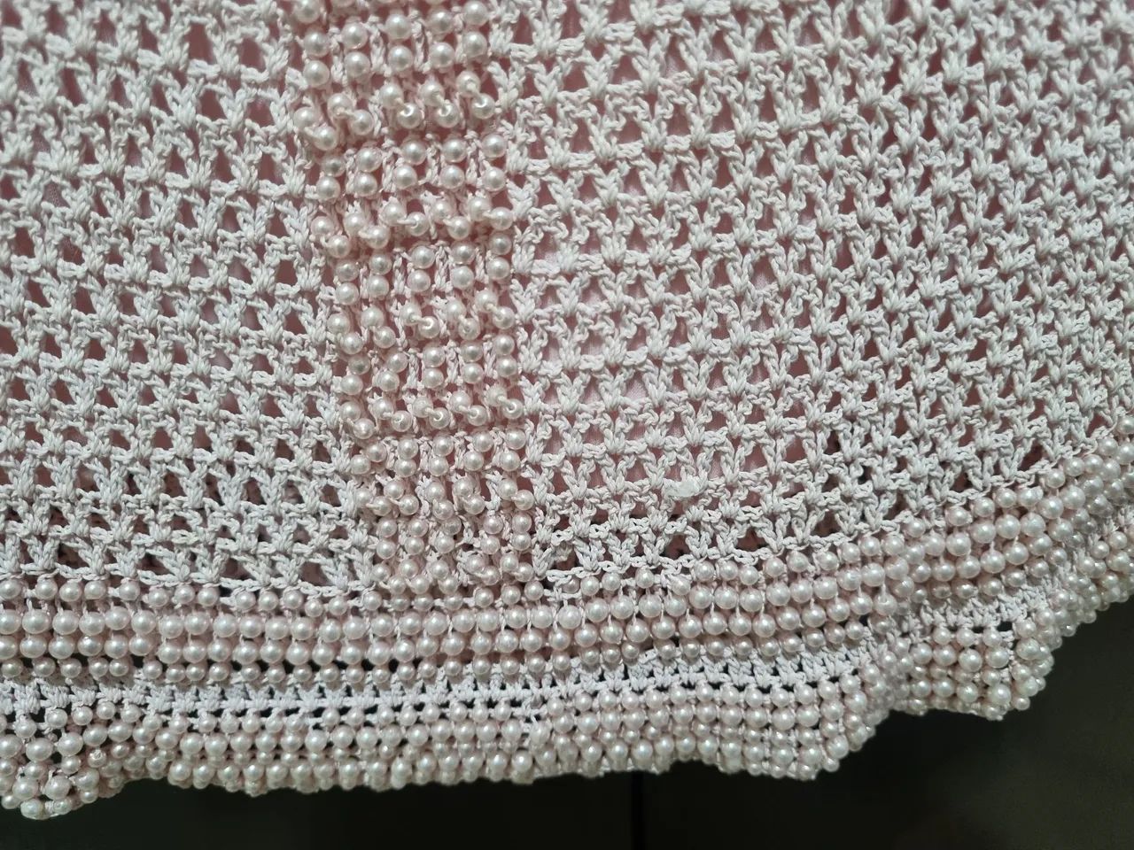 Regata rosa bebê em tricô com pérolas | Marca: Cheroy - Foto 5
