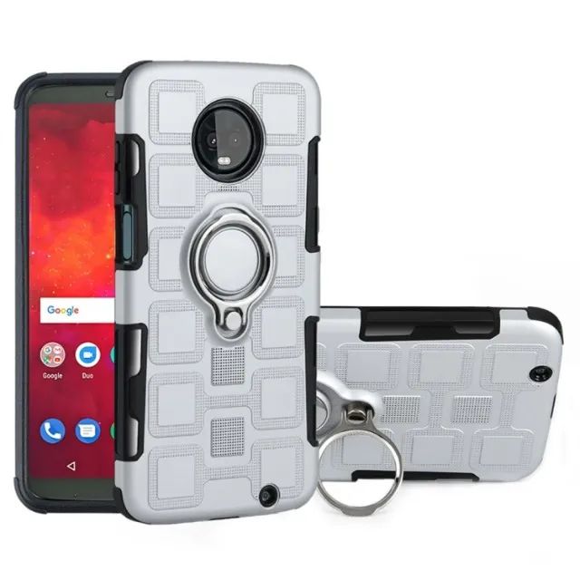 2 Capa Case Moto Z3 Play Xt1929 - Azul e Prata - Foto 2